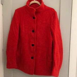 Lands End orange coat